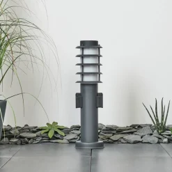 Borne Lumineuse Tunes Anthracite, 1 Lumiere