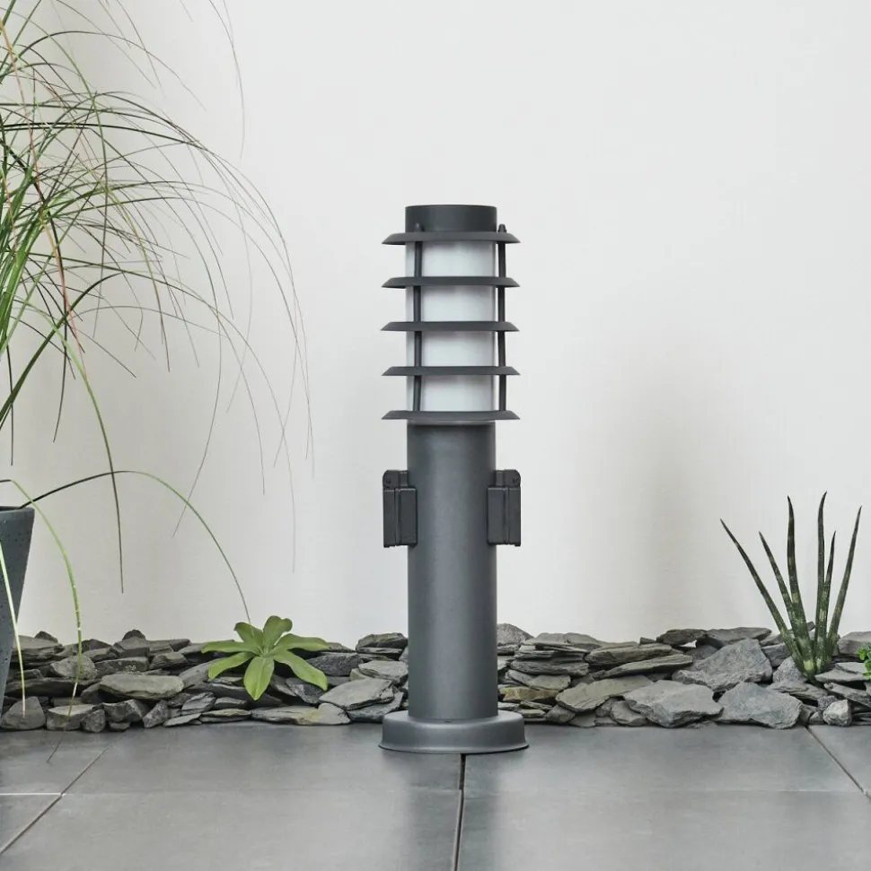 Borne Lumineuse Tunes Anthracite, 1 Lumiere