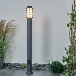 Borne Lumineuse Tunes Anthracite, 1 Lumiere