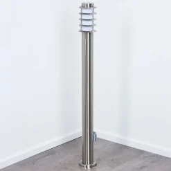 Borne Lumineuse Tunes Nickel Mat, 1 Lumiere