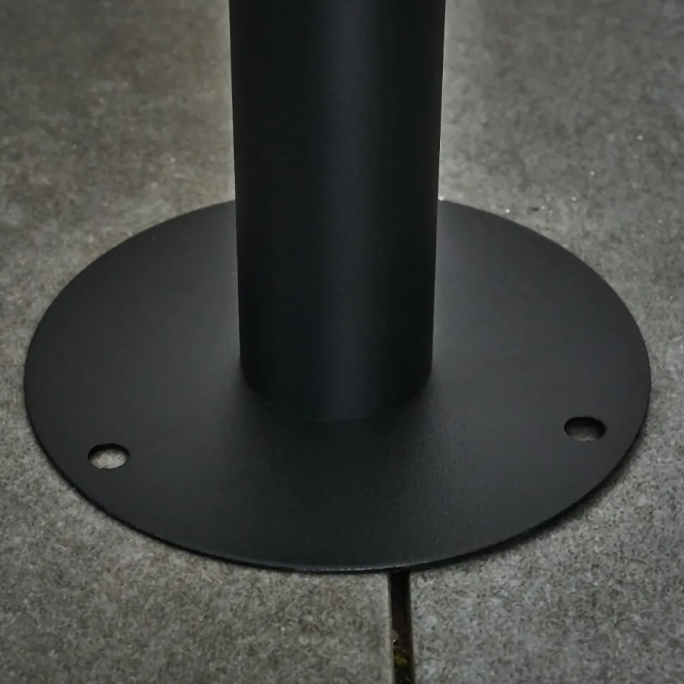 Borne Lumineuse Ystheim Noir, 1 Lumiere