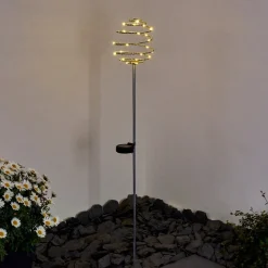 Borne Lumineuse Zermatt Led Argente, 28 Lumieres