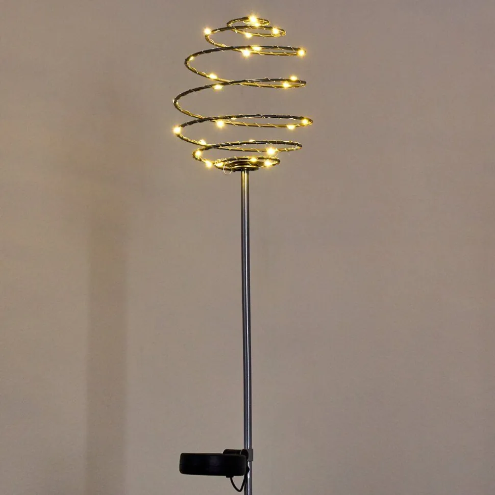 Borne Lumineuse Zermatt Led Argente, 28 Lumieres