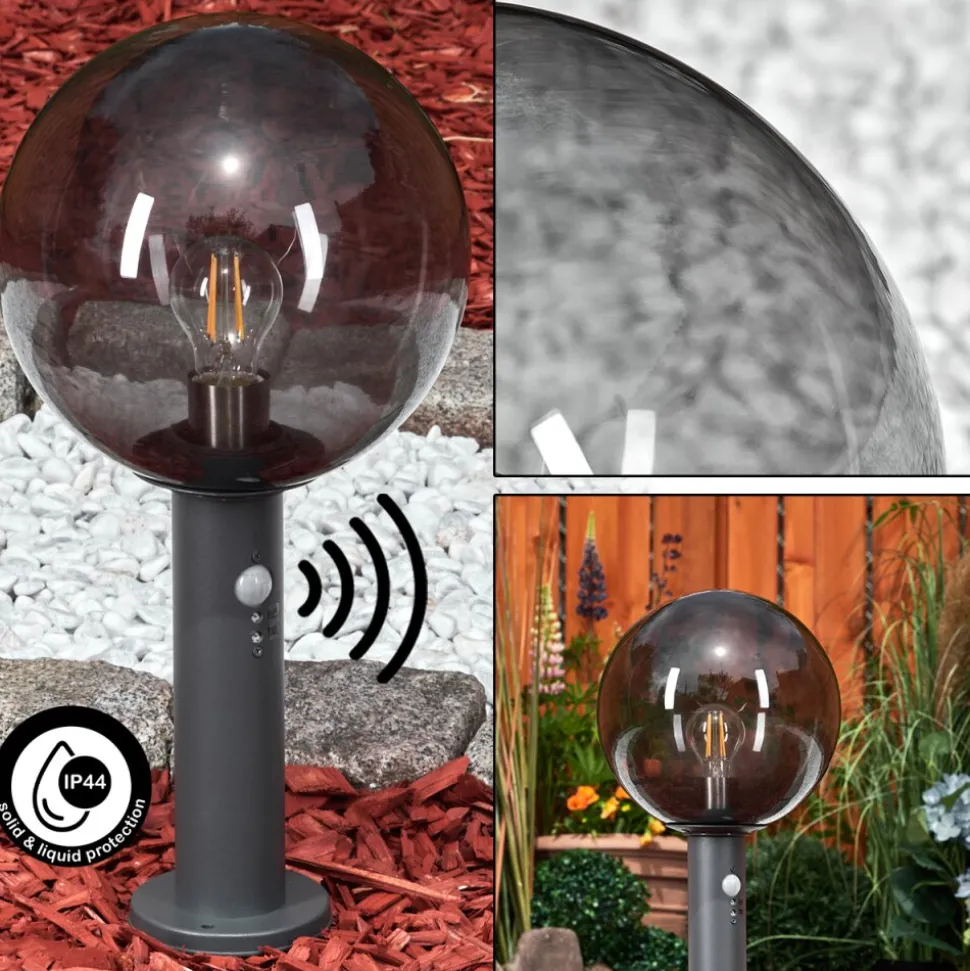 Borne Lumineusebostarenga Anthracite, 1 Lumiere, Detecteur De Mouvement
