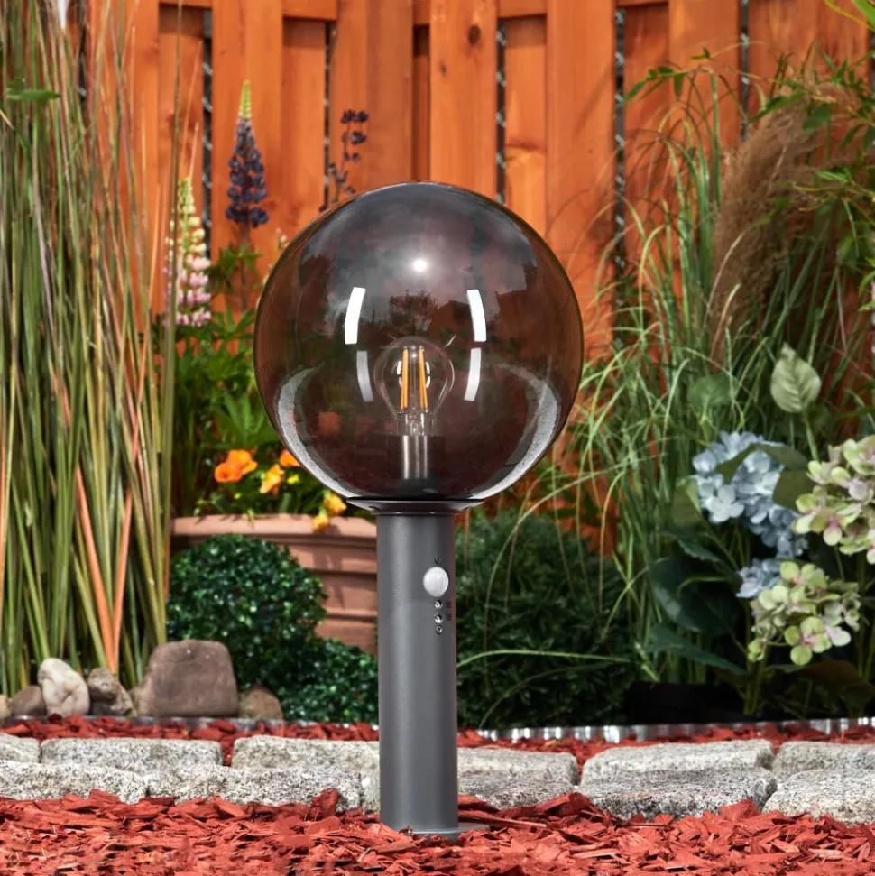 Borne Lumineusebostarenga Anthracite, 1 Lumiere, Detecteur De Mouvement
