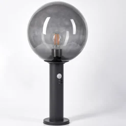Borne Lumineusebostarenga Anthracite, 1 Lumiere, Detecteur De Mouvement