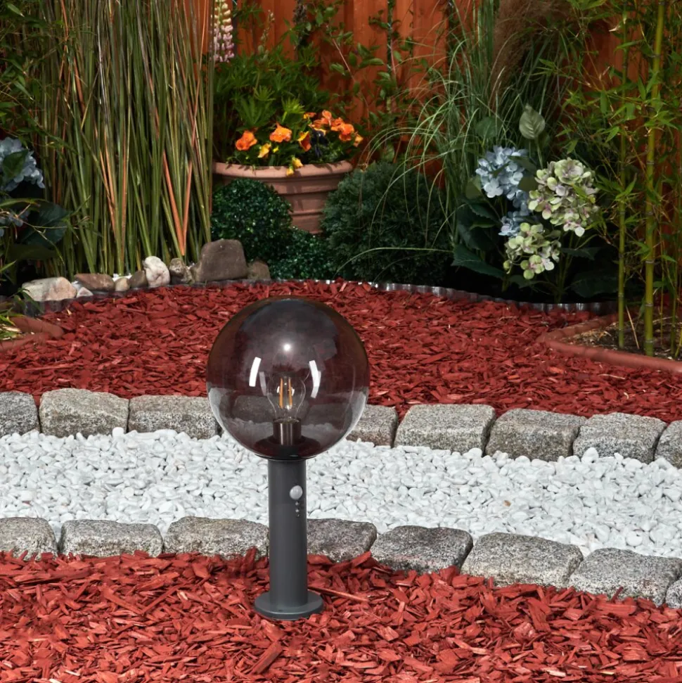 Borne Lumineusebostarenga Anthracite, 1 Lumiere, Detecteur De Mouvement
