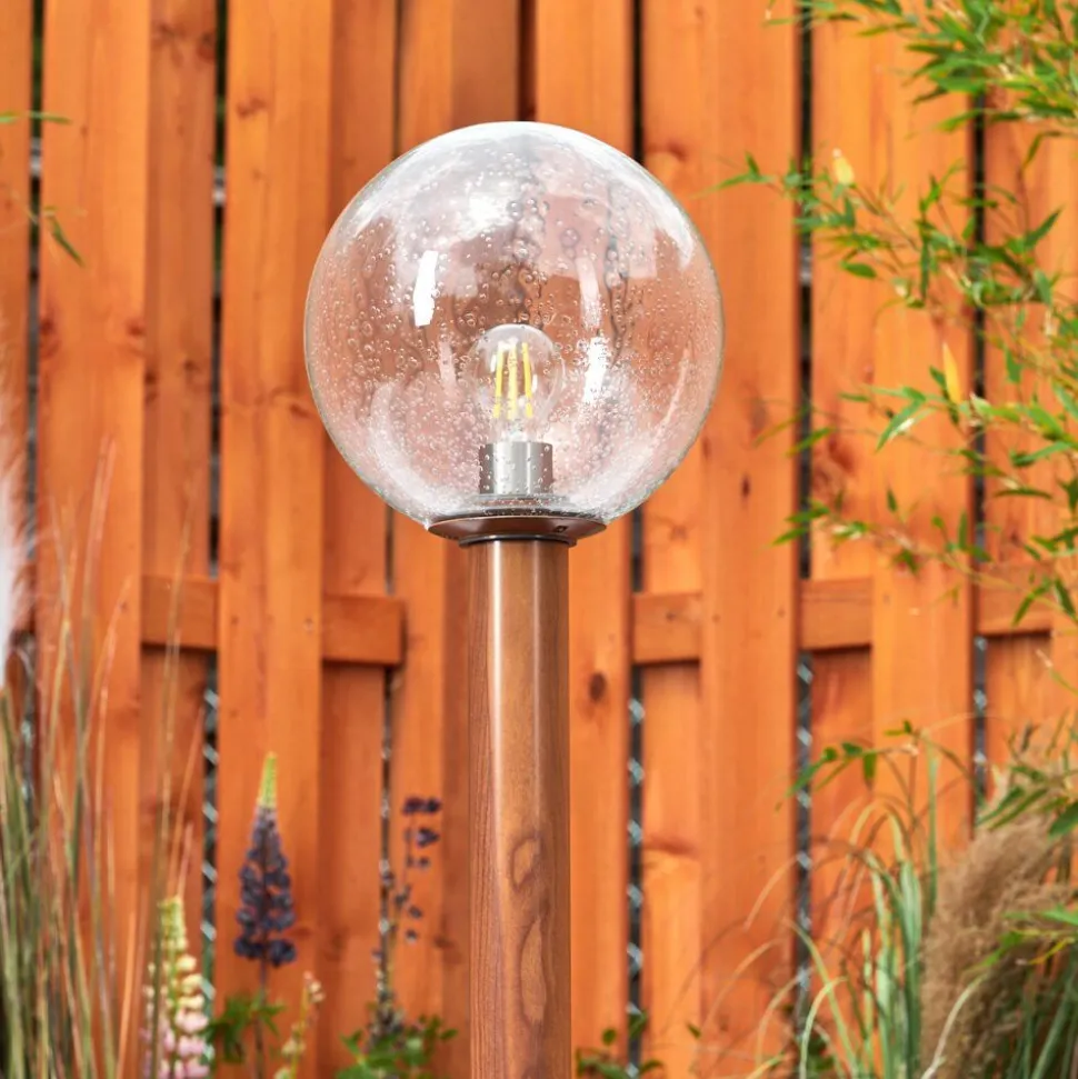 Borne Lumineusebubodefo Brun, Couleur Bois, 1 Lumiere