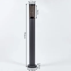 Borne Lumineusegaborone Anthracite, 1 Lumiere