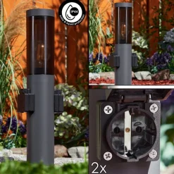 Borne Lumineusegaborone Anthracite, 1 Lumiere