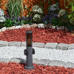 Borne Lumineusegaborone Anthracite, 1 Lumiere