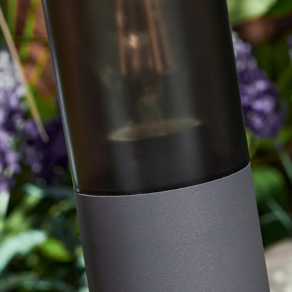 Borne Lumineusegaborone Anthracite, 1 Lumiere, Detecteur De Mouvement