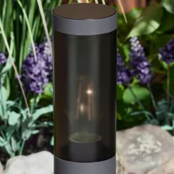 Borne Lumineusegaborone Anthracite, 1 Lumiere, Detecteur De Mouvement