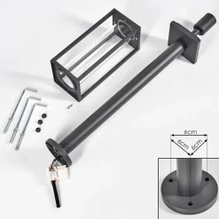 Borne Lumineuseoiba Anthracite, 1 Lumiere