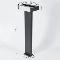 Borne Lumineuseramalheira Led Anthracite, 1 Lumiere