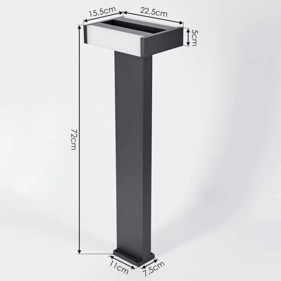 Borne Lumineuseramalheira Led Anthracite, 1 Lumiere