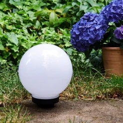 Boule Lumineuse Campinas Led Noir, Blanc, 1 Lumiere