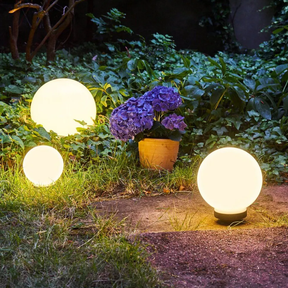 Boule Lumineuse Campinas Led Noir, Blanc, 1 Lumiere
