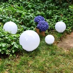 Boule Lumineuse Campinas Led Noir, Blanc, 1 Lumiere