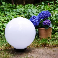 Boule Lumineuse Campinas Led Noir, Blanc, 1 Lumiere