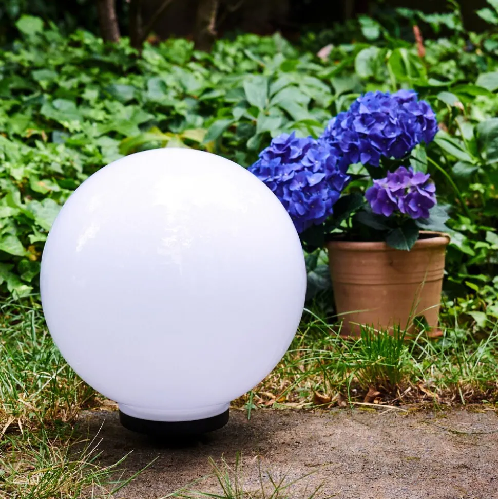 Boule Lumineuse Campinas Led Noir, Blanc, 1 Lumiere