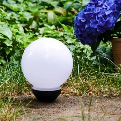 Boule Lumineuse Campinas Led Noir, Blanc, 1 Lumiere