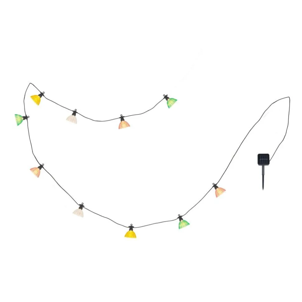 Guirlande Globo Solar Led Noir, 10 Lumieres