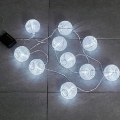 Guirlande Solaire Redding Led Blanc, 10 Lumieres