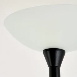 Lampadaire A Vasque Phong Led Noir, 2 Lumieres