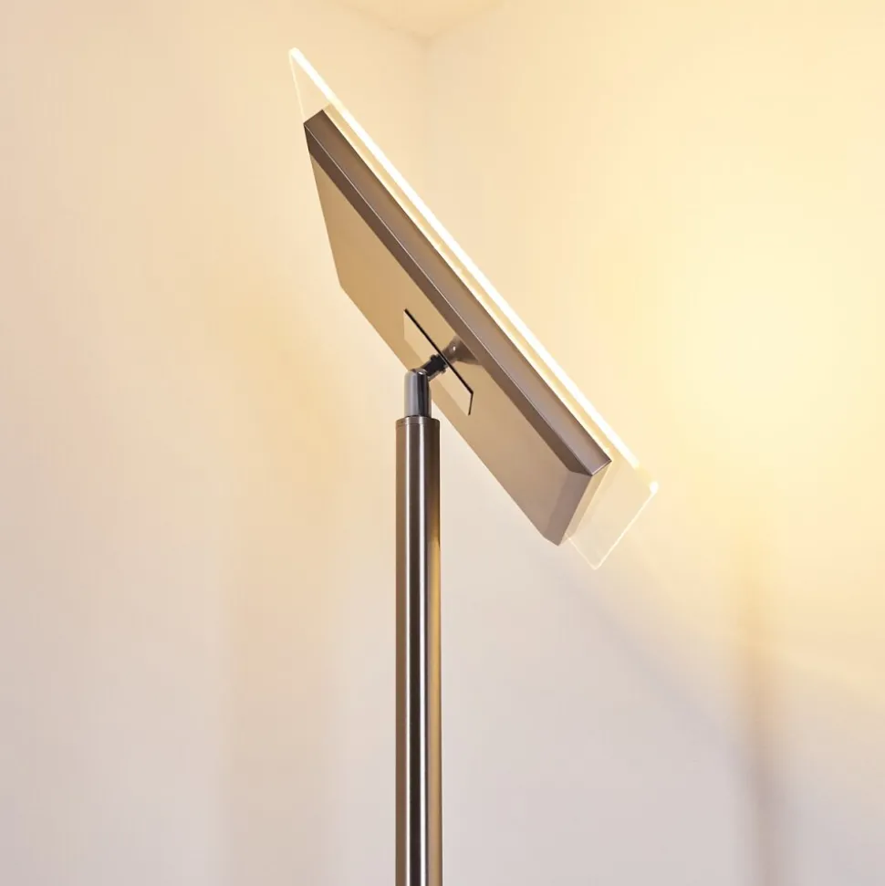Lampadaire A Vasque Veteli Led Acier Inoxydable, 2 Lumieres