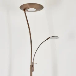 Lampadaire A Vasquegravin Led Vieux Laiton, Blanc, 2 Lumieres