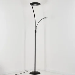 Lampadaire A Vasquegravin Led Noir, 2 Lumieres