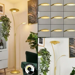 Lampadaire A Vasquegravin Led Laiton, 2 Lumieres