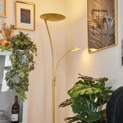 Lampadaire A Vasquegravin Led Laiton, 2 Lumieres