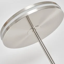 Lampadaire A Vasquehuallilemu Led Nickel Mat, 2 Lumieres