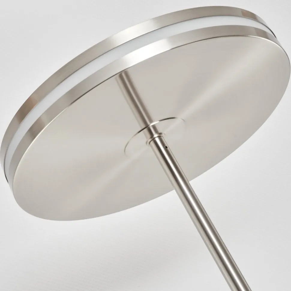 Lampadaire A Vasquehuallilemu Led Nickel Mat, 2 Lumieres
