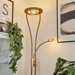Lampadaire A Vasquekimba Led Or, 3 Lumieres