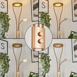 Lampadaire A Vasquekimba Led Or, 3 Lumieres