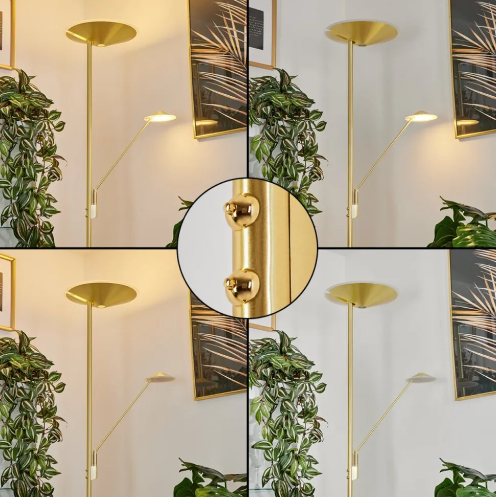 Lampadaire A Vasquemurca Led Laiton, 2 Lumieres