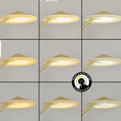 Lampadaire A Vasquemurca Led Laiton, 2 Lumieres