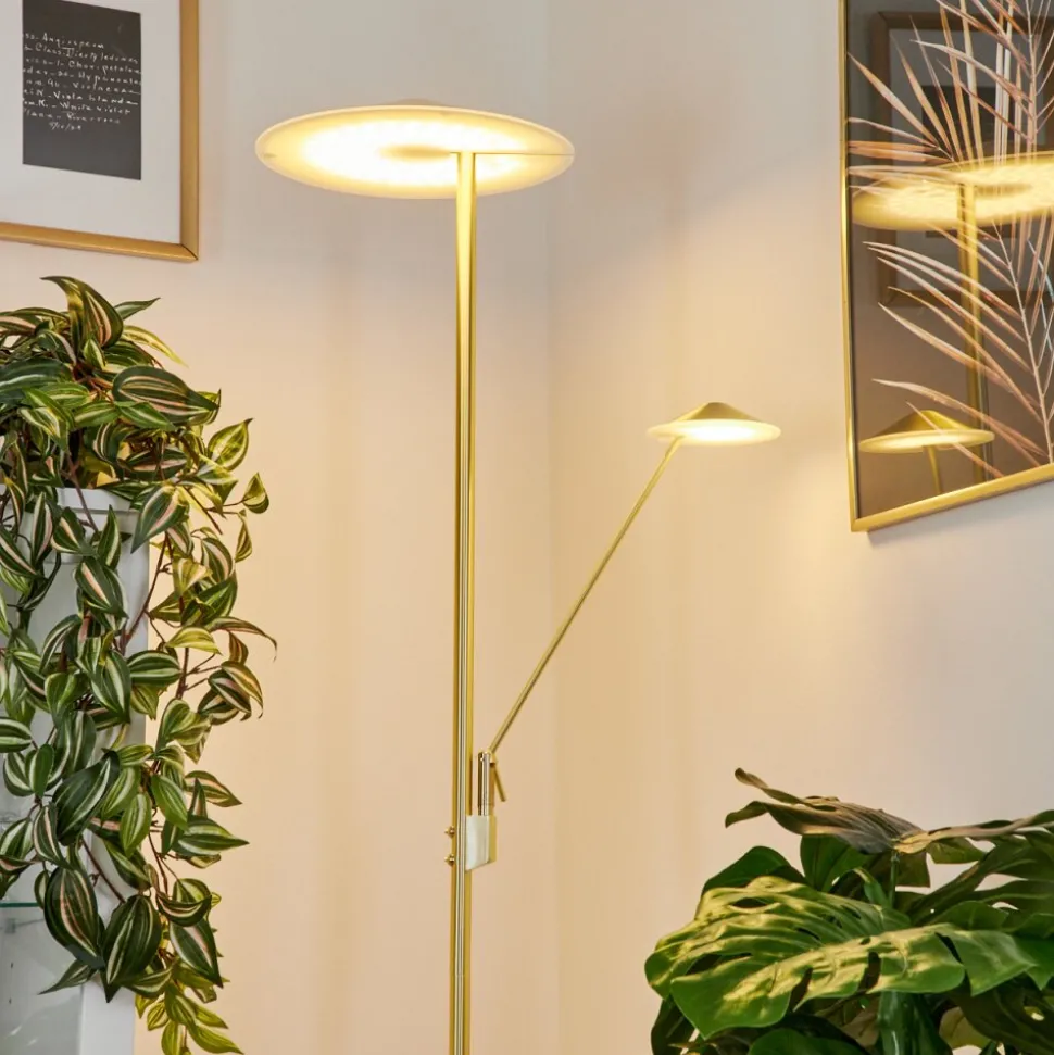 Lampadaire A Vasquemurca Led Laiton, 2 Lumieres