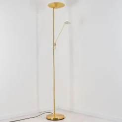 Lampadaire A Vasquemurca Led Laiton, 2 Lumieres