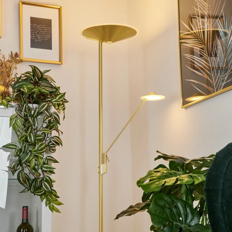 Lampadaire A Vasquemurca Led Laiton, 2 Lumieres