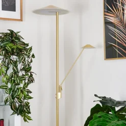 Lampadaire A Vasquemurca Led Laiton, 2 Lumieres