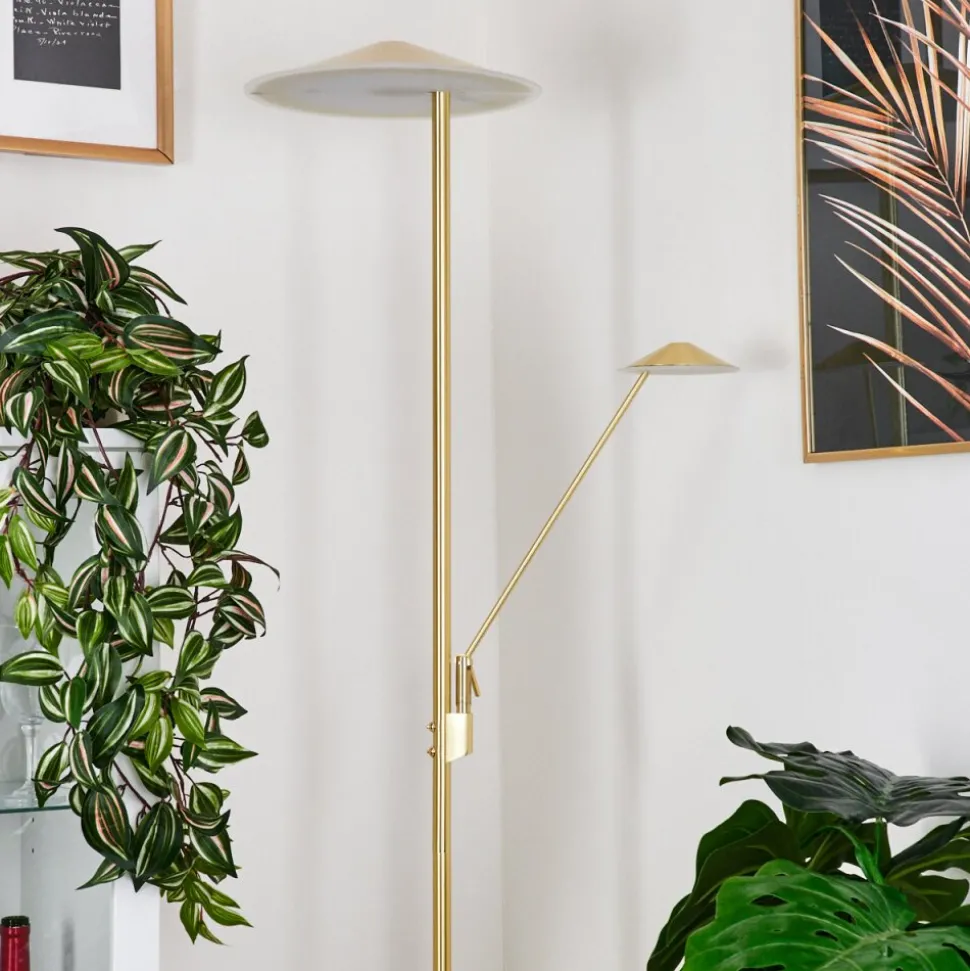 Lampadaire A Vasquemurca Led Laiton, 2 Lumieres