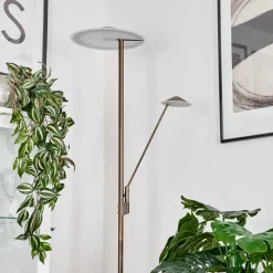 Lampadaire A Vasquemurca Led Vieux Laiton, 2 Lumieres