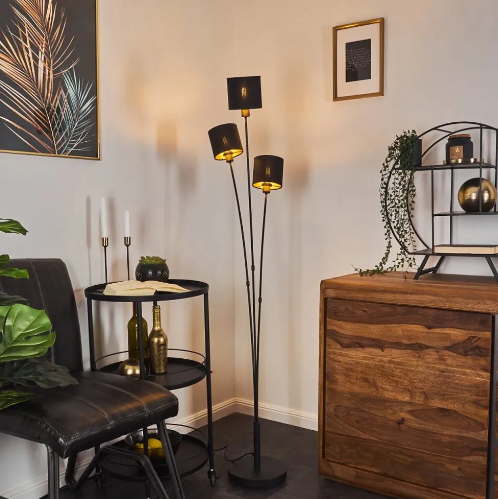 Lampadaire Alsen Noir, 3 Lumieres