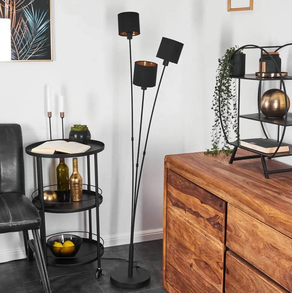 Lampadaire Alsen Noir, 3 Lumieres
