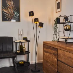 Lampadaire Alsen Noir, 3 Lumieres