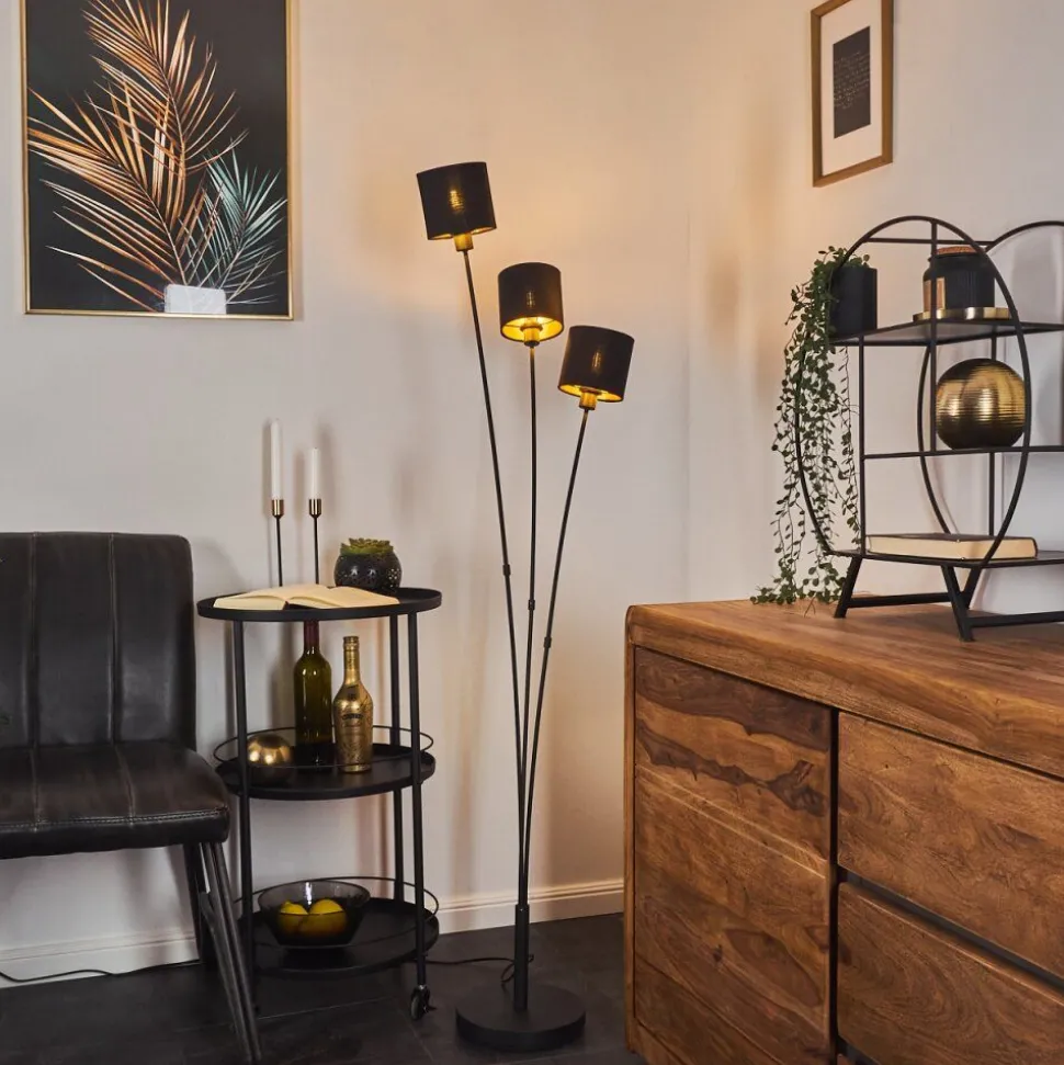 Lampadaire Alsen Noir, 3 Lumieres